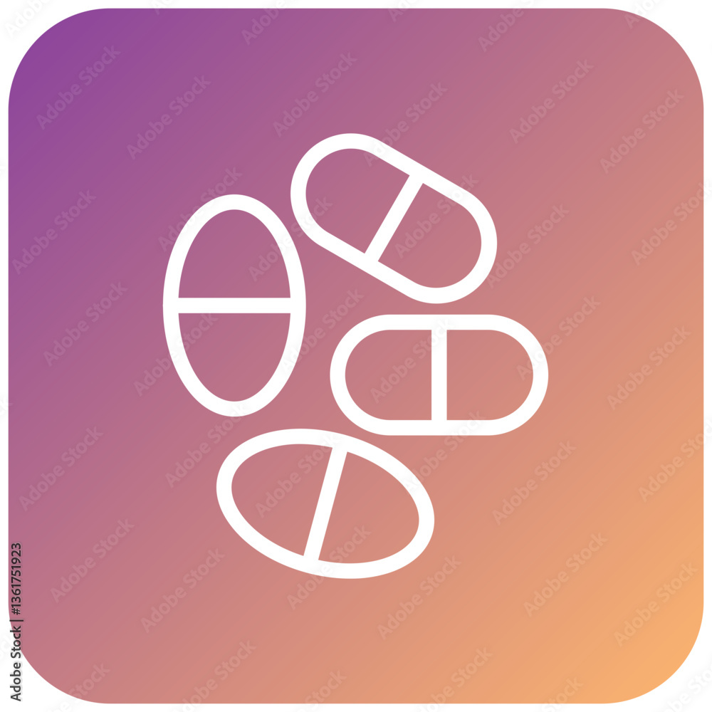 Fototapeta premium Vector Design Pills Icon Style