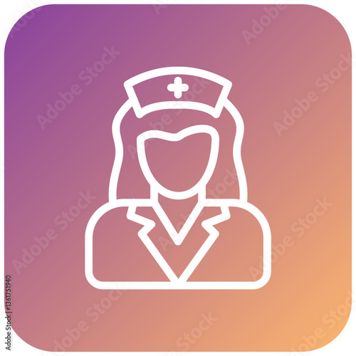 Vector Design Nurse Icon Style