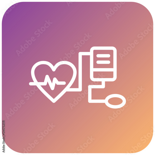 Vector Design Blood Pressure Icon Style