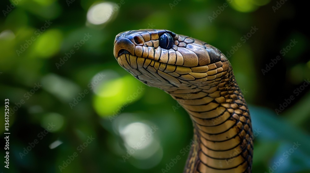 A close up shot of a snake with scales and eyes A close up shot of a snake with scales and eyes