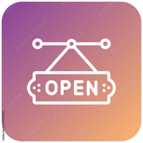 Vector Design Store Sign Icon Style