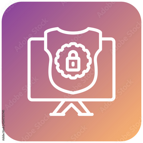 Vector Design Security Control Icon Style