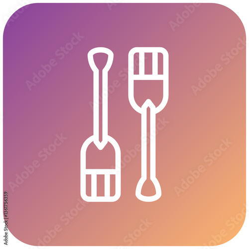 Vector Design Paddles Icon Style