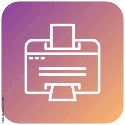 Vector Design Printer Icon Style