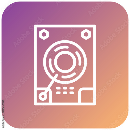 Vector Design Hard Drive Icon Style