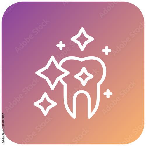 Clean Tooth Icon Style