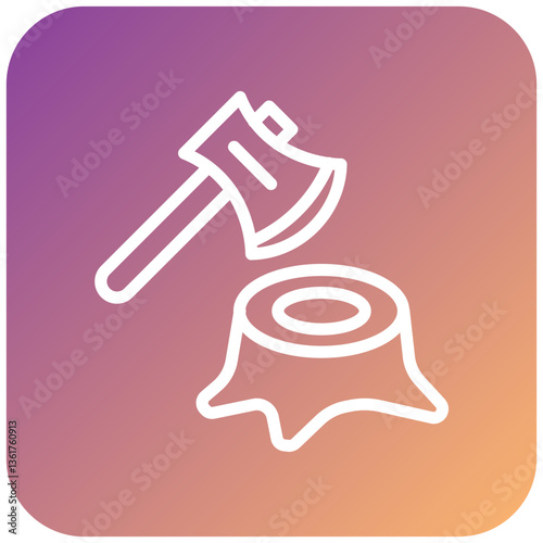 Deforestation Icon Style
