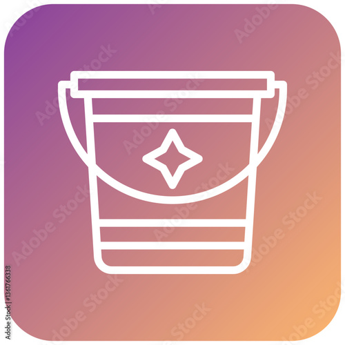 Sand Bucket Icon Style