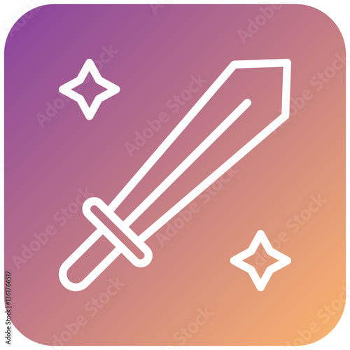 Sword Toy Icon Style