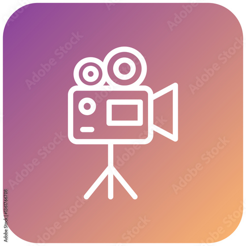 Video Camera Icon Style