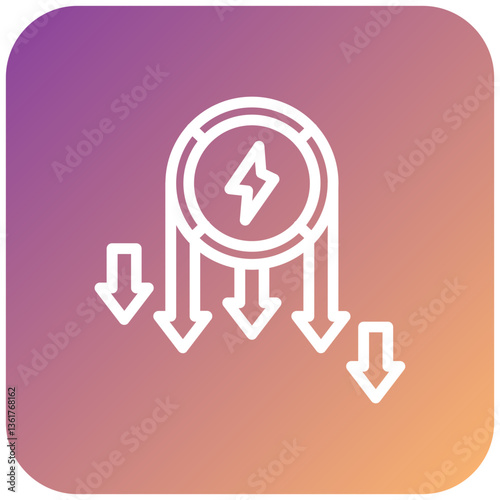 Energy Consumption Icon Style