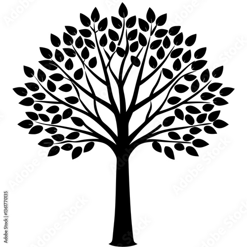 spindle tree with leaves