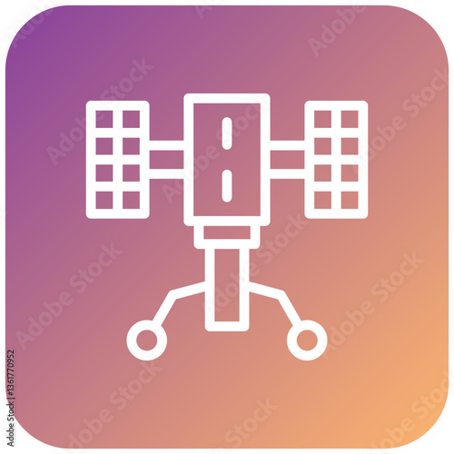 Hubble Telescope Icon Style