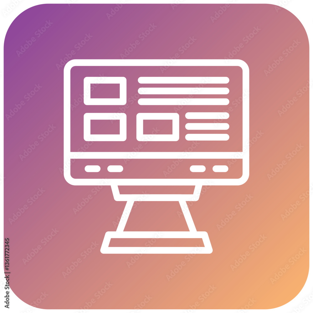 Website Layout Icon Style