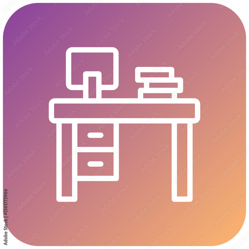 Desk Icon Style Desk Icon Style