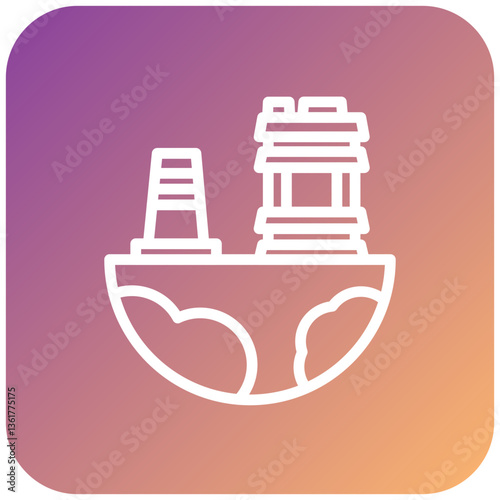 Oil Exploration Icon Style