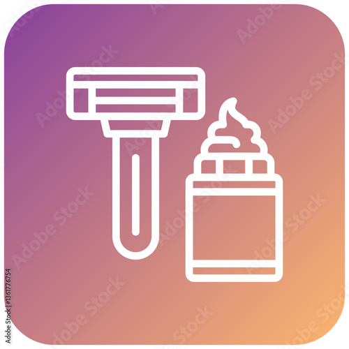 Shaving Cream Icon Style