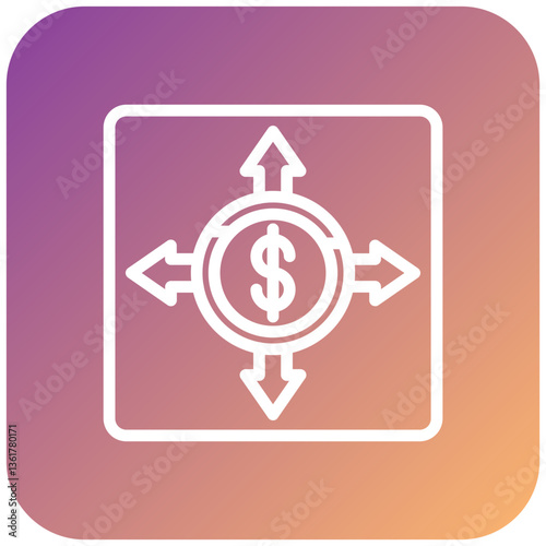 Business Ways Icon Style