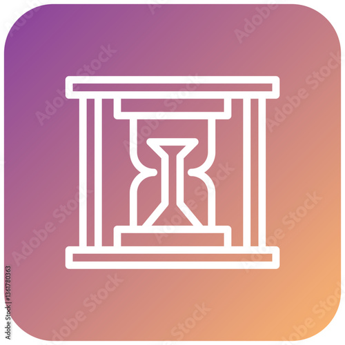Sand Clock Icon Style