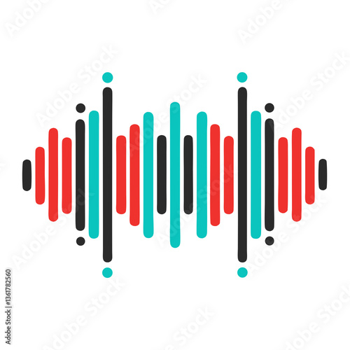 Sound audio wave abstract sound waves for voice design isolated in transparent background  frequency waveform music digital visual equalizer spectrum