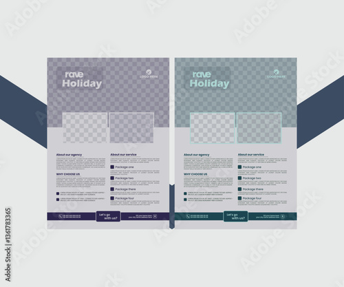 Modern Vector Travel Poster template