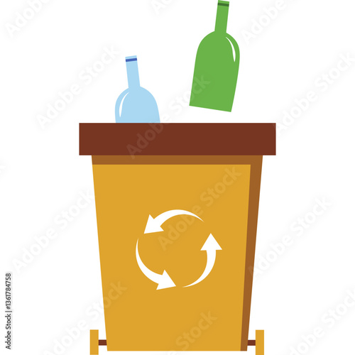  Recycling Bin Illustration