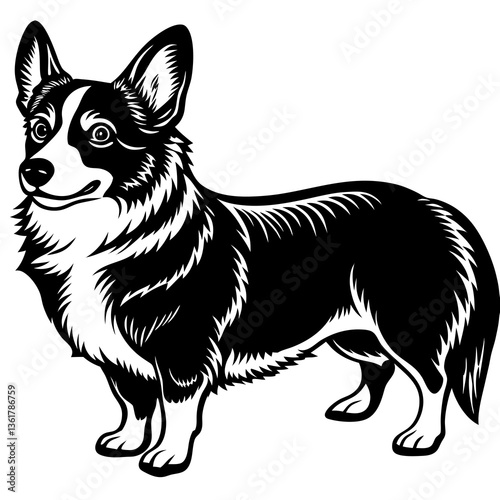 vector illustration of a dog
