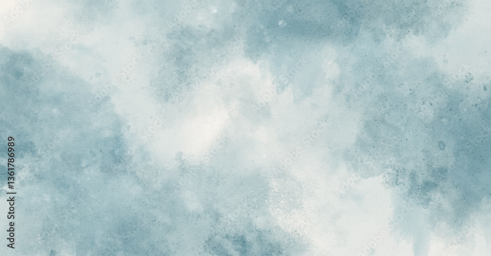 Fototapeta premium Abstract watercolor art background template. blue and green watercolor backdrop empty space for text, banner, presentation or product display graphic design