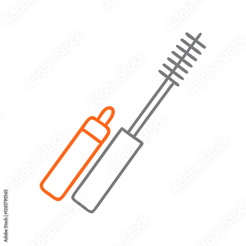 Cosmetic makeup tools featuring a mascara wand and eyeliner, showcasing beauty and self-care essentials for makeup enthusiasts, ideal for beauty blogs, tutorials, and cosmetic promotions.