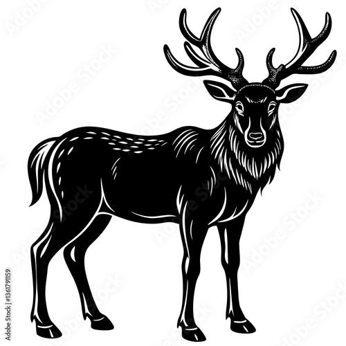 deer silhouette vector
