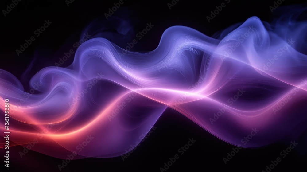 Abstract smoke waves in vibrant colors Abstract smoke waves in vibrant colors