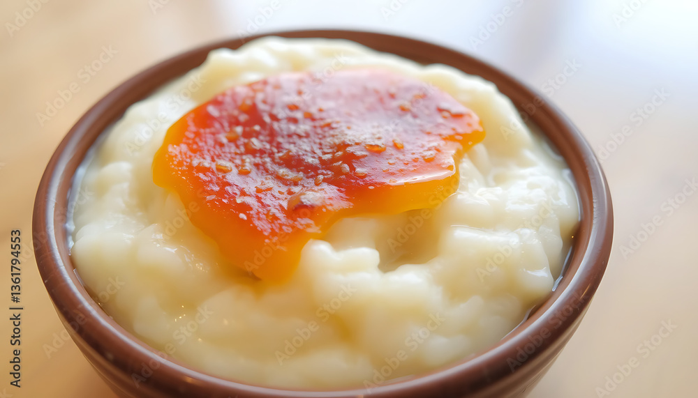 Delicious Rice Pudding with a Caramelized Sugar Topping