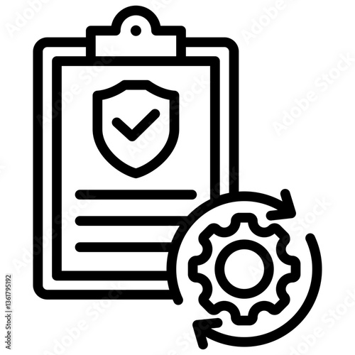 Policy Development Icon Lineal Syle