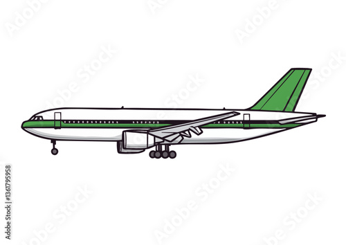 Vector illustration of an airplane