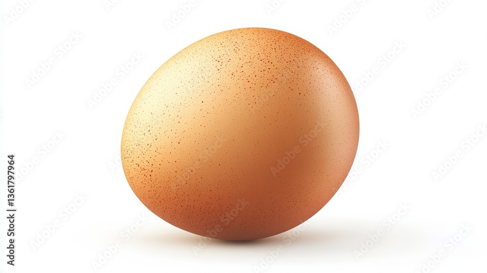 Close-up of a fresh, high-quality egg showcasing its natural texture and colors against a bright, minimalistic background for commercial use Close-up of a fresh, high-quality egg showcasing its natural texture and colors against a bright, minimalistic background for commercial use
