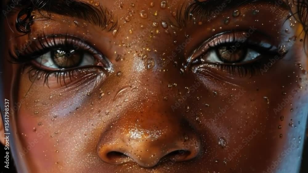 Close-up of wet skin with water droplets, emphasizing texture and emotion, great for cosmetic and spa ads.
Close-up of wet skin with water droplets, emphasizing texture and emotion, great for cosmetic and spa ads.