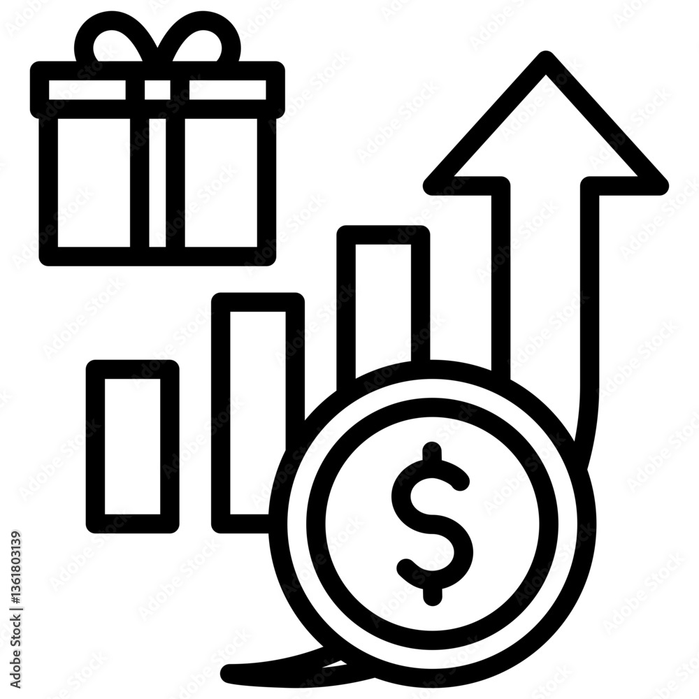 Performance Incentive Icon Lineal Syle Performance Incentive Icon Lineal Syle