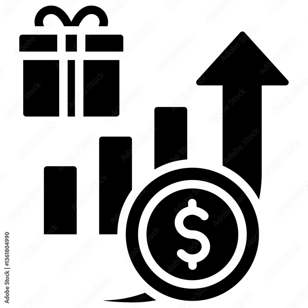 Performance Incentive Icon Black Style Performance Incentive Icon Black Style