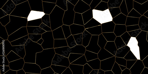 Construction Crack Vector Background with Isolated Effect on White Stone Surface

