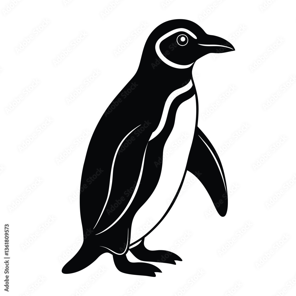 Obraz premium penguin vector illustration