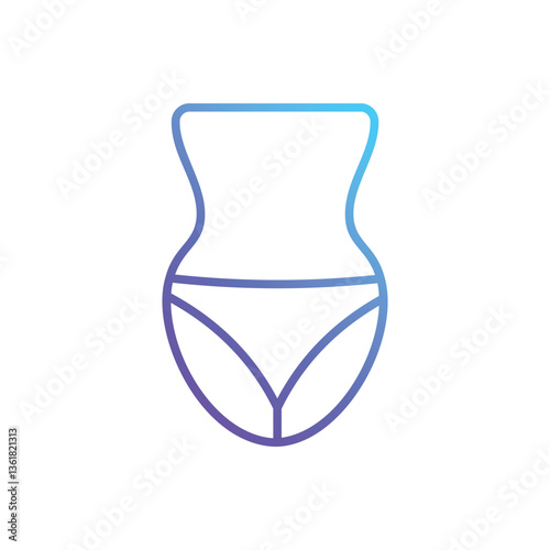 Slim Body Vector icon