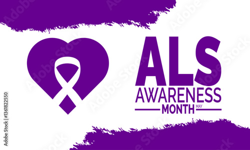 May is ALS Awareness Month. raising awareness about Amyotrophic Lateral Sclerosis, a rare neurological disease affecting nerve cells. Ideal for social media posts, banners, posters, awareness campaign