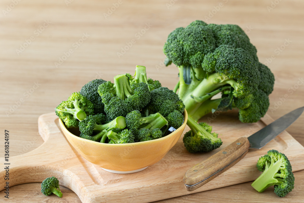 Fresh organic broccoli Fresh organic broccoli