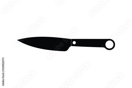 Scalpel silhouette on white background
