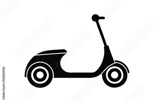 Scooter icon on white background