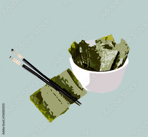 Dry Seaweed Delight Nourishing Nori Wraps Elevate Culinary Vibrant Flavors Nutritional Benefits