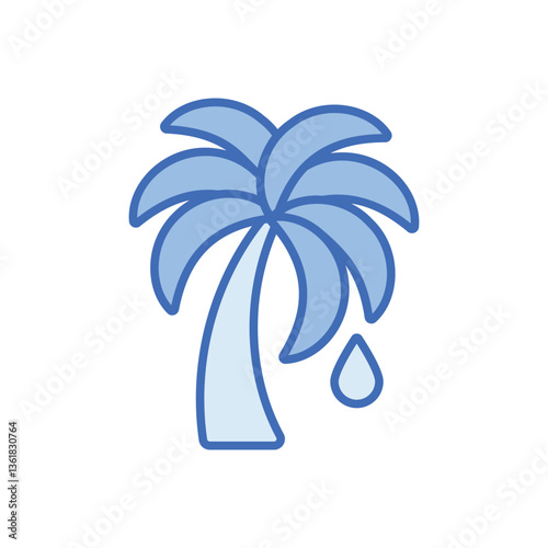 Palm Oil Free Vector icon