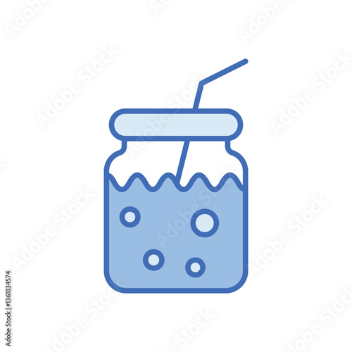 Detox Smoothie Vector icon