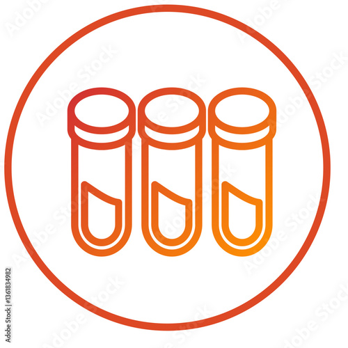 Vector Design Test Tubes Icon Style