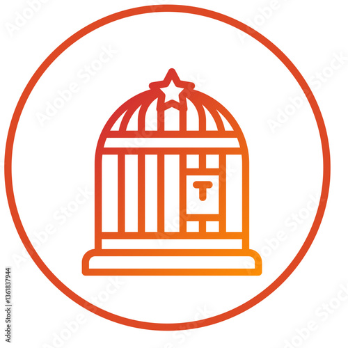 Vector Design Birdcage Icon Style